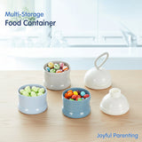 Hopop 3-Layer Multi-Functional Milk Powder Container Food Storage One Size – Blue