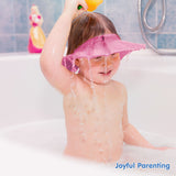 Hopop Bathing Shower Cap Shampoo Hat Adjustable Pink