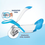 Hopop Baby Nail Clipper with Magnifying Zoom Lens Newborn+ – Blue