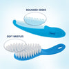 Hopop Soft Bristle Comb & Brush Set - Blue