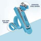 Hopop Baby Nail Clipper Cutter with Finger Grip Blue
