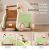 R for Rabbit Kiddie Kart Ride-On & Push Walker 4 in 1 0–3Y Up to 20kg – Green Beige
