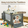 R For Rabbit Hide N Seek Multiplay Cot - Black Multi