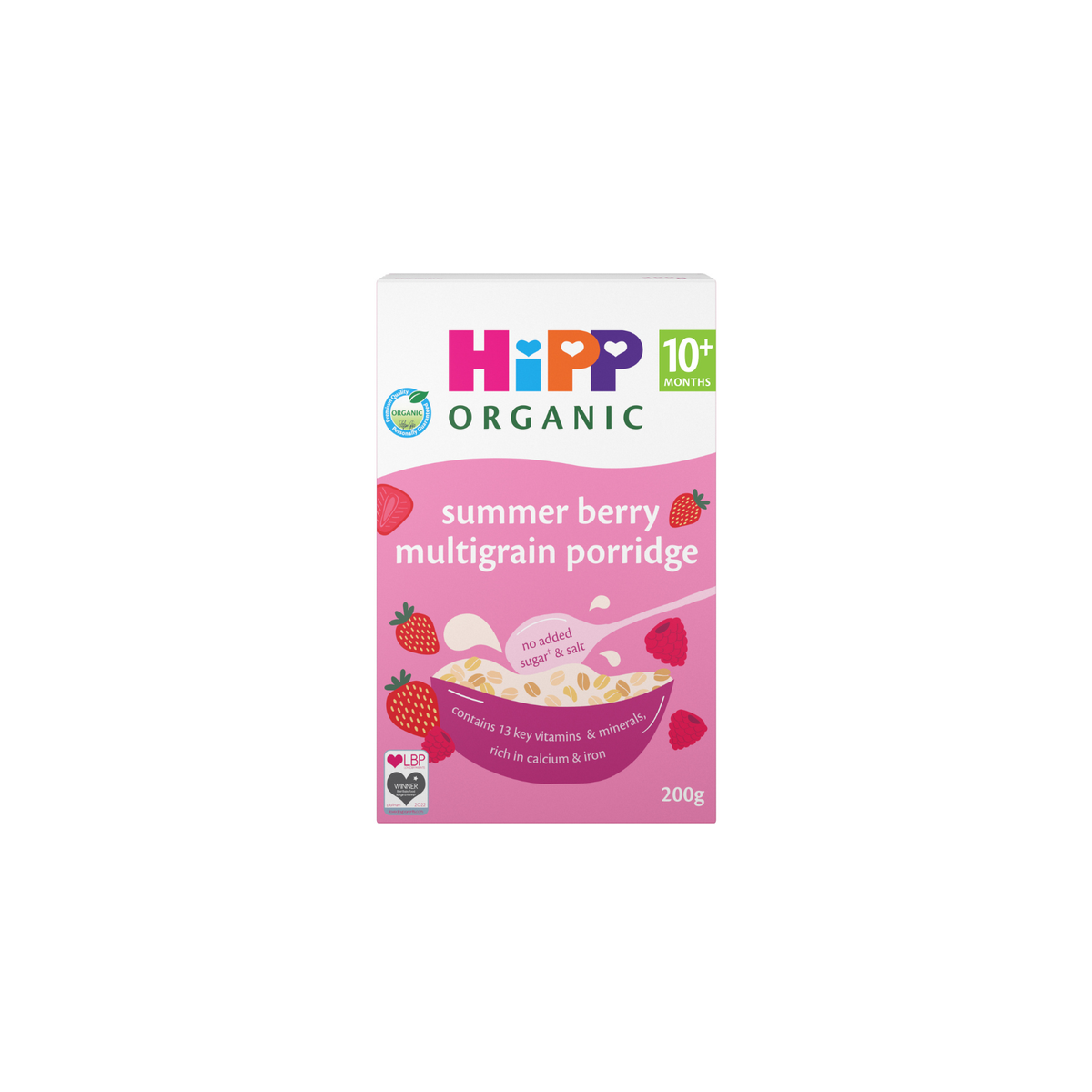 HiPP Organic Summer Berry Multigrain Porridge – 10+ Months, 200g