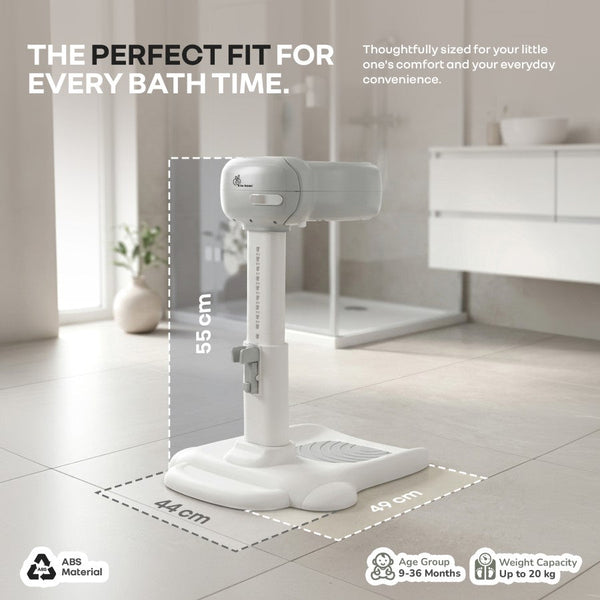 R for Rabbit Fun Time Aqua Hug 9–36M Up to 20kg Baby Bath Stand – Metallic Grey