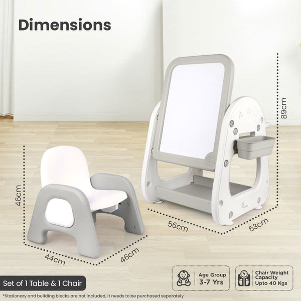 R for Rabbit Furniture Little Genius Picasso - White Grey