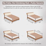 R for Rabbit Safari Bed Rail 200 cm Grey