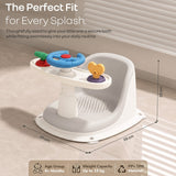 Baby Bath Seat R for Rabbit Fun Time Cozy 2 in 1 6M+ Up to 15kg Baby Bath Seat – Grey Ivory