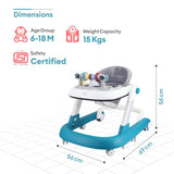 R For Rabbit Baby Walker Little Feet Blue