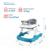 R For Rabbit Baby Walker Little Feet Blue