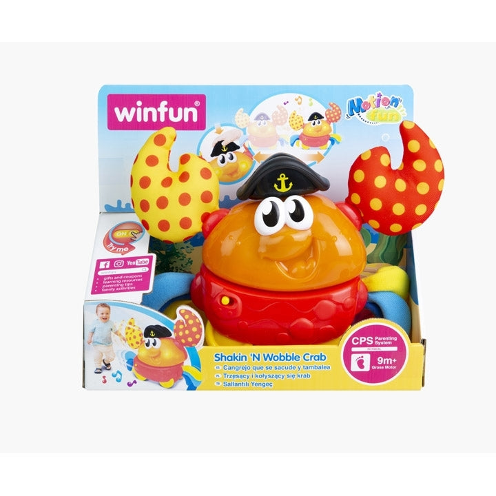 Winfun Shakin 'N Wobble Crab Interactive Musical Walking Toy 9M+