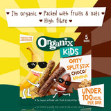 Organix Kids Choco Banana Oaty Split Stix Bars – 3+ Years, 5 x 23g
