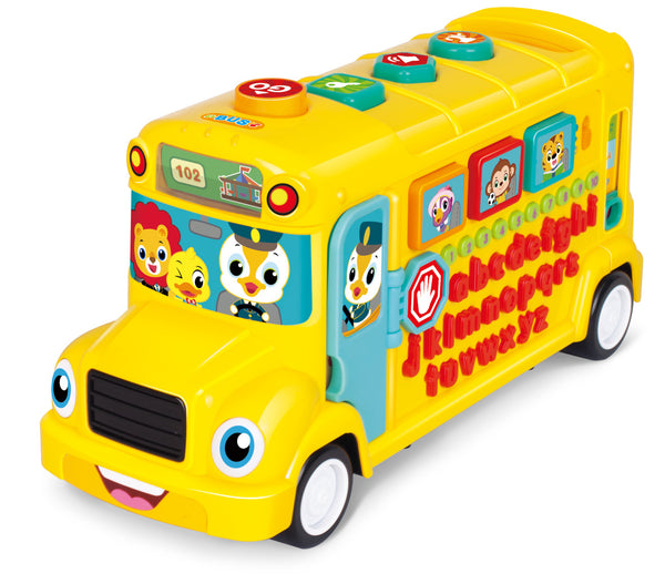Hola Interactive Learning School Bus 34.5 x 11.9 x 17.5 cm Yellow Multicolor