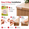 Weikang Transparent L-Shaped Corner Guard - Pack Of 4