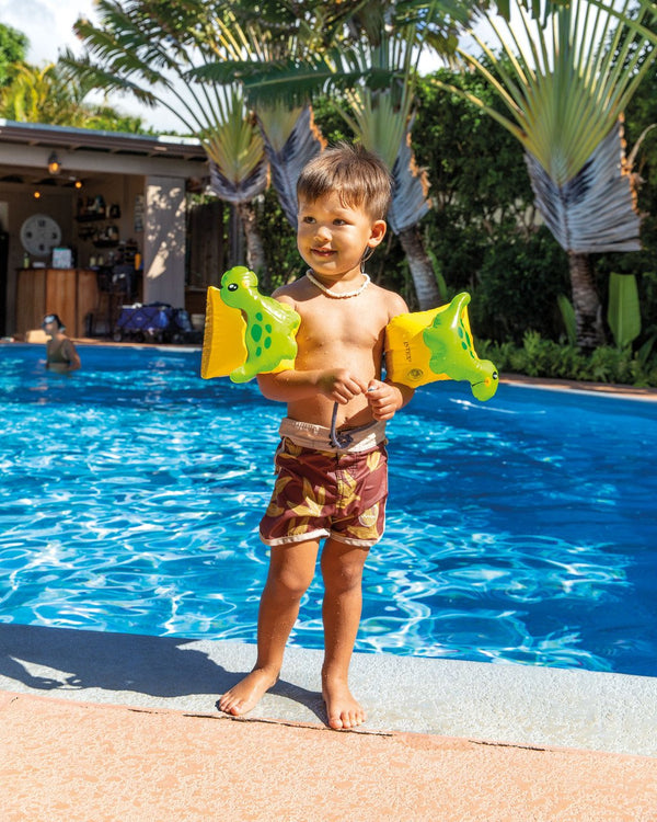 Intex Dinosaur Arm Bands 23 × 20 cm 3–6Y – Yellow & Green