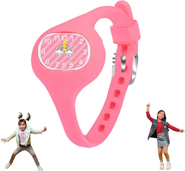 Spiky ALIEN Unique Oval Analog Kids Watch Pink