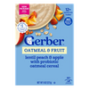 Gerber Powerblend Probiotic Cereal Oatmeal Lentil Peach Apple – 8+ Months