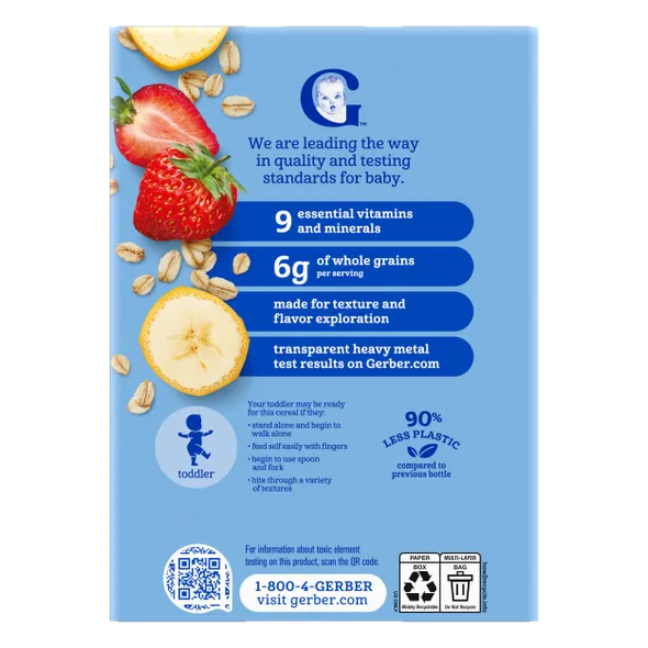 Gerber Oatmeal Banana Strawberry Cereal – Baby Cereal