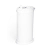 Ubbi Stainless Steel Diaper Pail with Child Safety Lock - Matte White