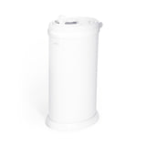 Ubbi Stainless Steel Diaper Pail with Child Safety Lock - Matte White