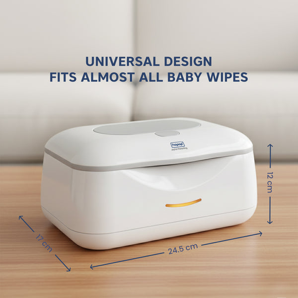 Hopop Warm Glow Gentle Heated Wipes Dispenser Standard Pack – White