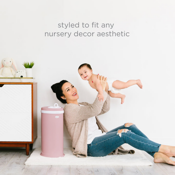 Ubbi Diaper Pail - Matte Pink