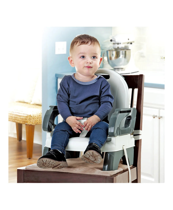 Mastela Folding Booster Seat with Tray 6M–4Y – Grey