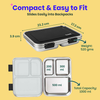 Basil Bento Neo 3-Compartment Lunchbox 1000 ml Black