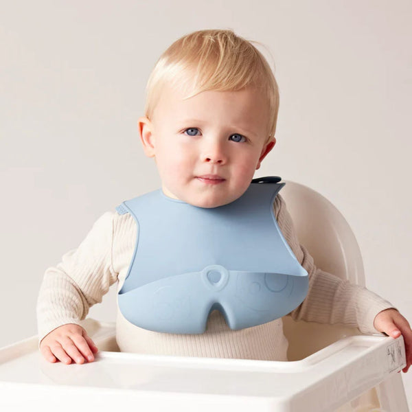 B Box Silicone Bib - Ocean Blue