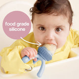 b.box Silicone Fresh Food Feeder – Sage Green | 4 Months+