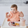 B Box Silicone Plate Pink Lid With Suction Base - Blush Pink