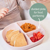 B Box Silicone Plate Pink Lid With Suction Base - Blush Pink