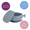 B Box Silicone Bowl Plus Lid With Suction Base - Ocean Blue