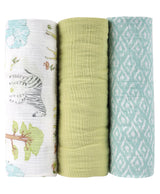 Abracadabra Cotton Muslin Swaddles Set of 3 – Savanna