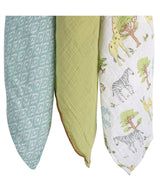 Abracadabra Cotton Muslin Swaddles Set of 3 – Savanna