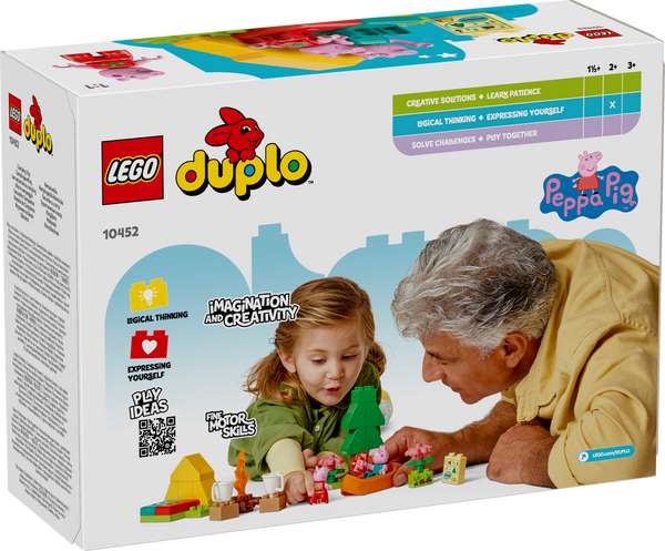 Lego DUPLO® Peppa Pig Camping Trip Building Playset with Canoe ToyBuilding Kit 10452