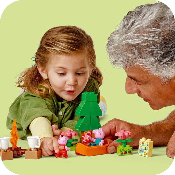 Lego DUPLO® Peppa Pig Camping Trip Building Playset with Canoe ToyBuilding Kit 10452