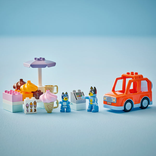 Lego DUPLO® Bluey Ice Cream Trip with Bluey Toddler Toy 10458 - 2+