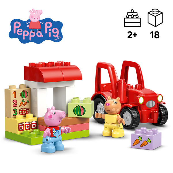 LEGO® DUPLO® Peppa Pig Tractor and Market Building Toy 10468 2+