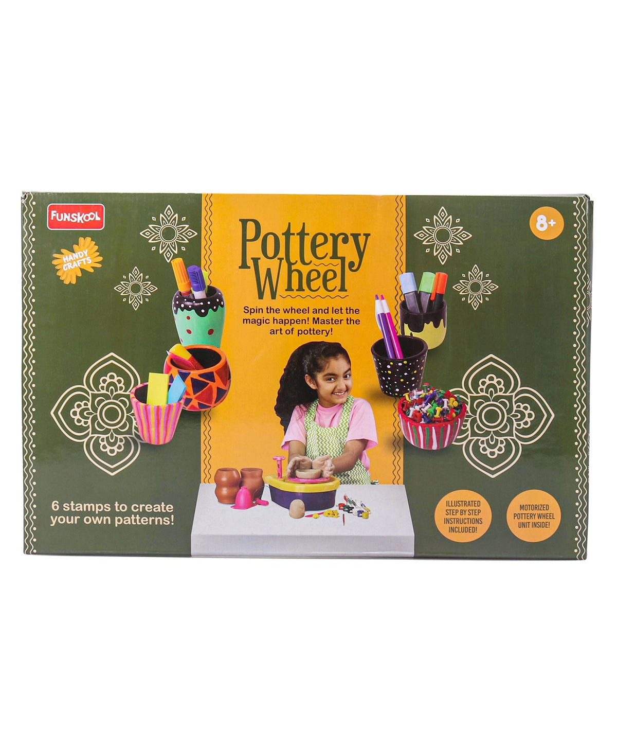 Handycrafts Pottery Wheel Kit 6-Color Set 8Y+ – Multicolor