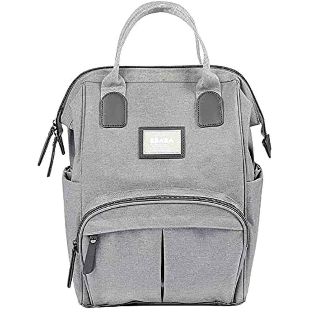 Béaba Wellington Diaper Backpack with Changing Mat – Heather Grey