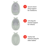 Seat Skip Hop Moby Smart Sling 3 Stage Baby Bath Sage