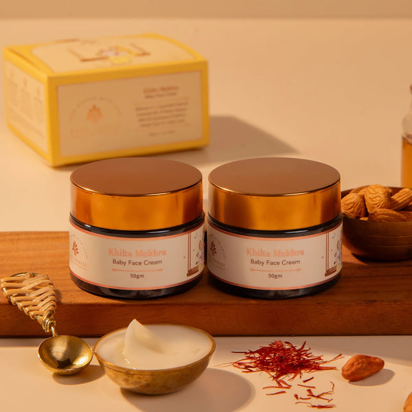 Baby Forest Khilta Mukhra Baby Face Cream with Saffron & Shea Butter – 50 g