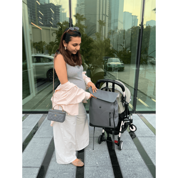 Beaba Oslo Baby Diaper Bag - Mineral Grey