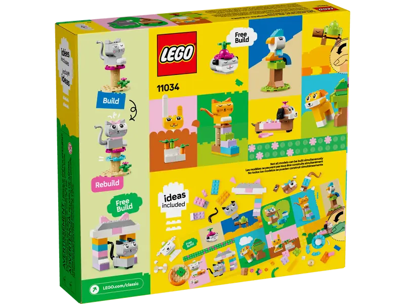 LEGO Classic Creative Pets 450 Pieces Multicolour