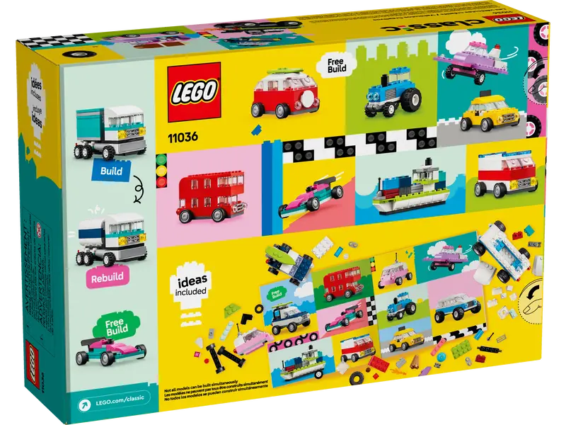LEGO Classic Creative Vehicles 5+ 900Pcs 11036