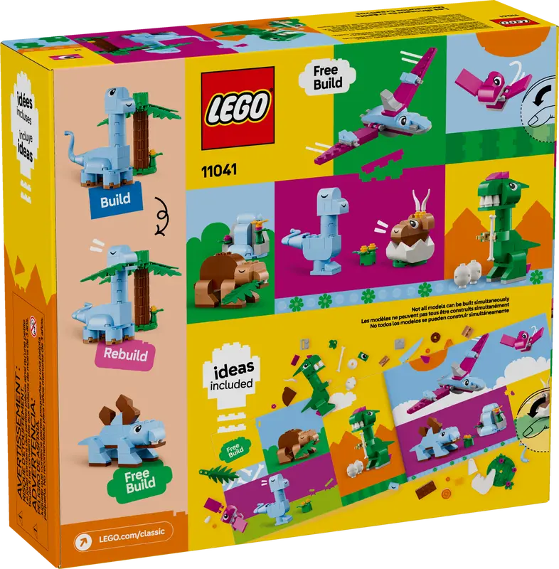 LEGO Classic Creative Dinosaurs 450 Pieces Multicolour