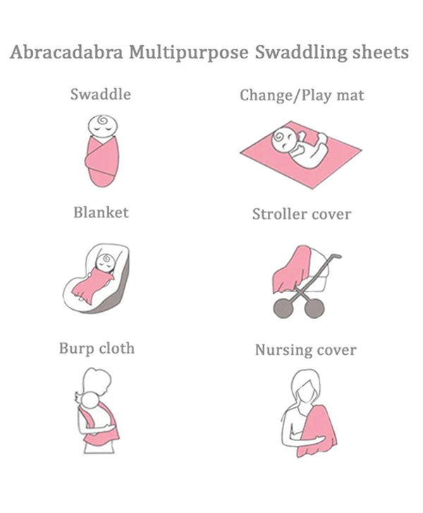 Abracadabra Swaddles (Set Of 3) - Woodland