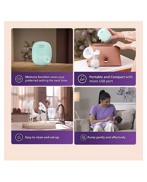 Philips Avent Portable Single Electric Breast Pump SCF323/11