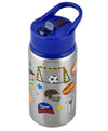 ONS Kids Stainless Steel Water Bottle Sports Theme Blue - 530 ml